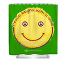 Peace Begins With A Smile - Shower Curtain