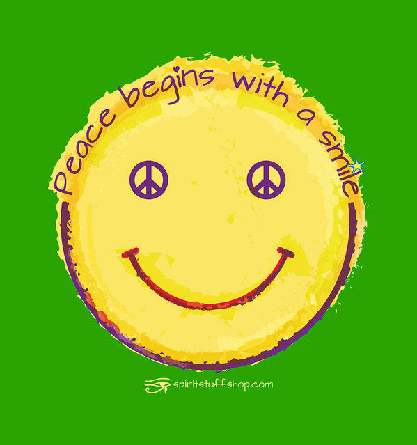 Peace Begins With A Smile - Art Print