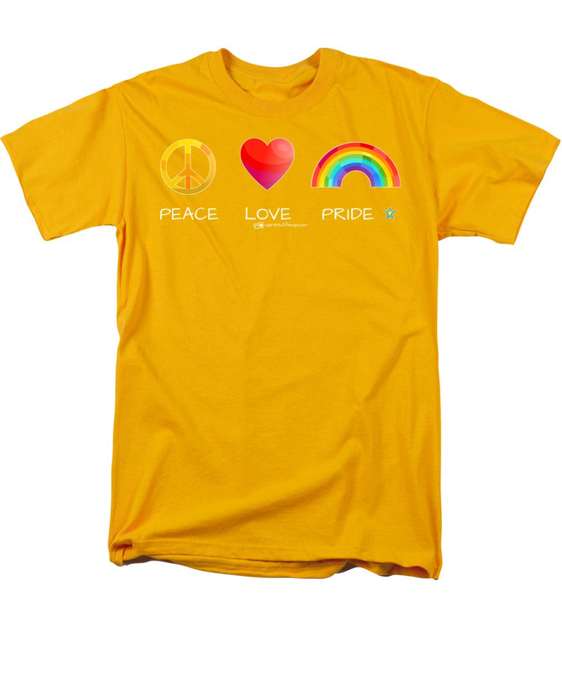 Peace Love And Pride - Men's T-Shirt  (Regular Fit)