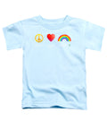 Peace Love And Pride - Toddler T-Shirt