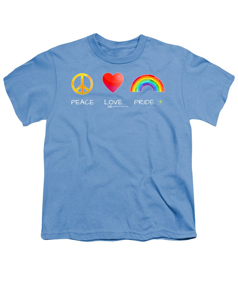 Peace Love And Pride - Youth T-Shirt