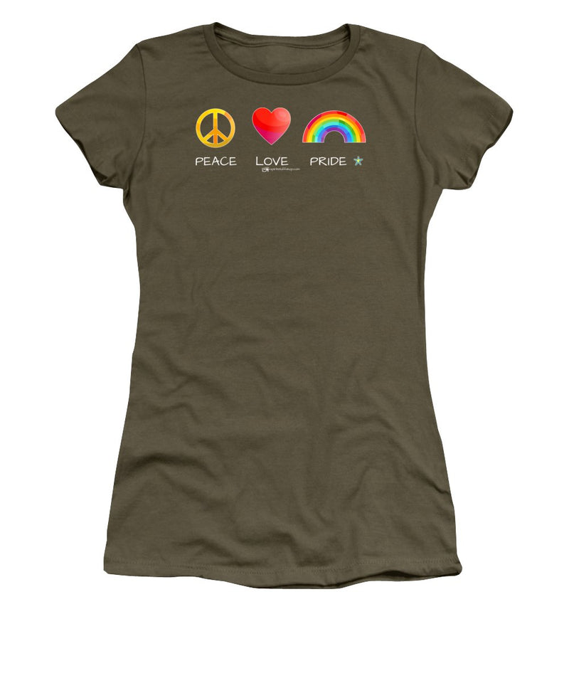 Peace Love And Pride - Women's T-Shirt