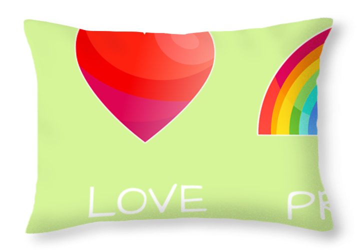Peace Love And Pride - Throw Pillow