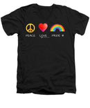 Peace Love And Pride - Men's V-Neck T-Shirt