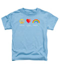 Peace Love And Pride - Toddler T-Shirt