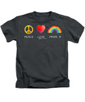 Peace Love And Pride - Kids T-Shirt