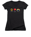 Peace Love And Pride - Women's V-Neck