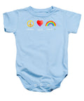 Peace Love And Pride - Baby Onesie