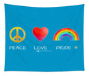 Peace Love And Pride - Tapestry