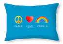 Peace Love And Pride - Throw Pillow