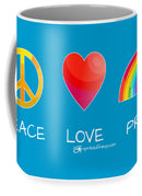 Peace Love And Pride - Mug