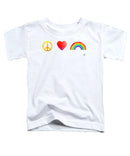 Peace Love And Pride - Toddler T-Shirt