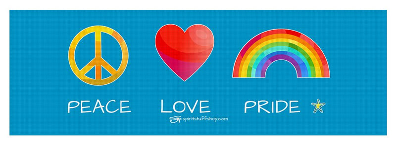 Peace Love And Pride - Yoga Mat