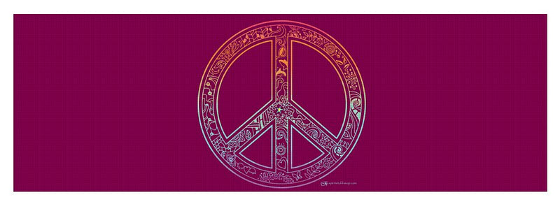 Peace Sign - Yoga Mat