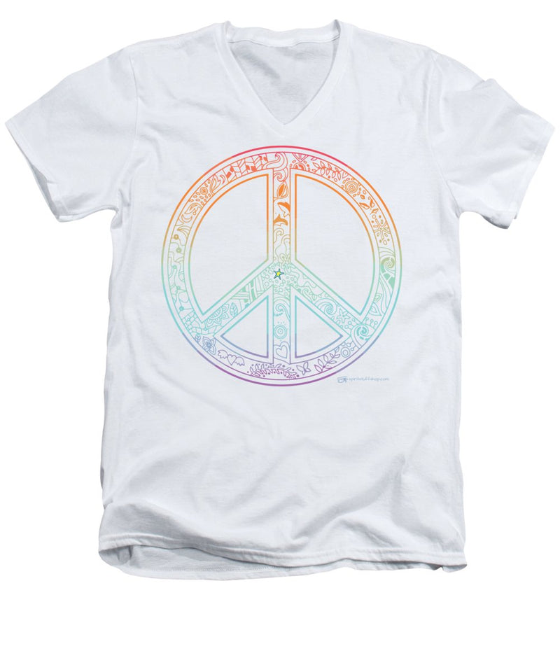 Peace Sign - Men's V-Neck T-Shirt