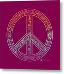 Peace Sign - Metal Print