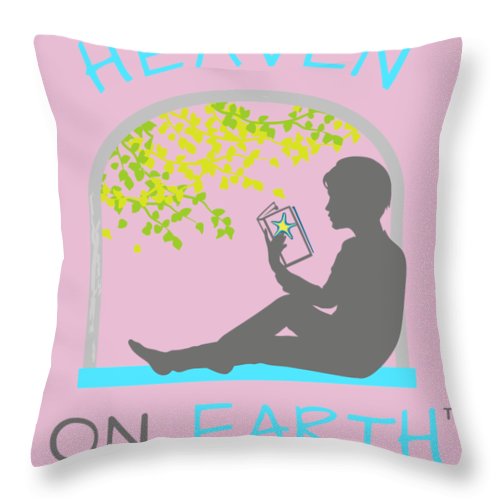 Reading Heaven On Earth - Throw Pillow