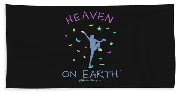 Rock Climbing Heaven On Earth - Beach Towel