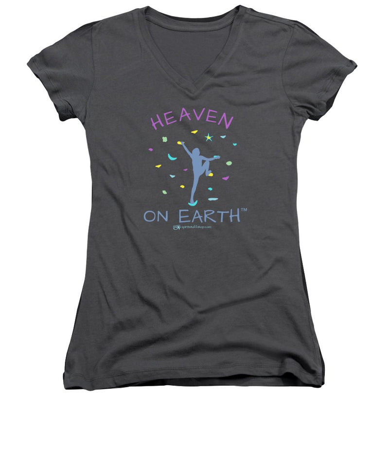 Rock Climbing Heaven On Earth - Women's V-Neck