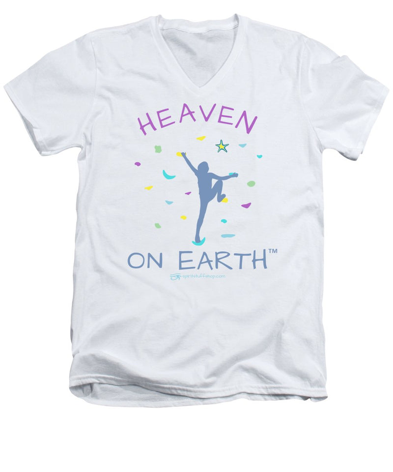 Rock Climbing Heaven On Earth - Men's V-Neck T-Shirt