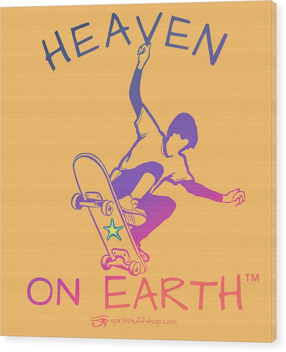 Skateboarding/skater - Wood Print