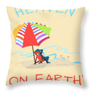 Summer Scene Heaven On Earth - Throw Pillow