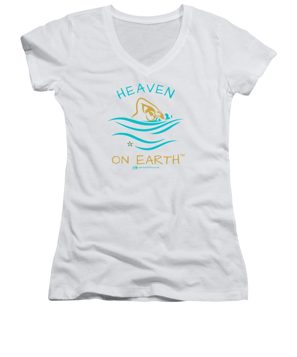 Swimming Heaven On Earth - Women's V-Neck