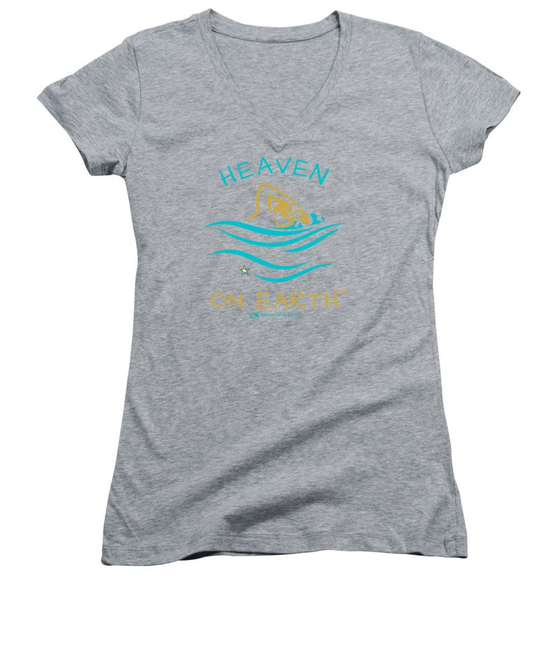 Swimming Heaven On Earth - Women's V-Neck