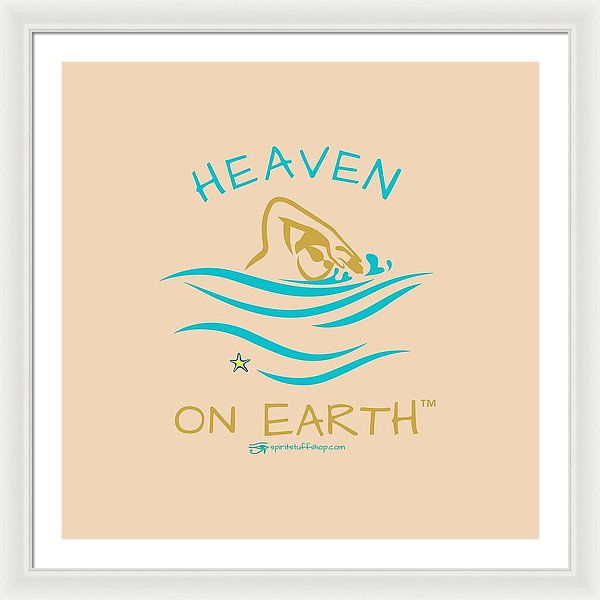 Swimming Heaven On Earth - Framed Print