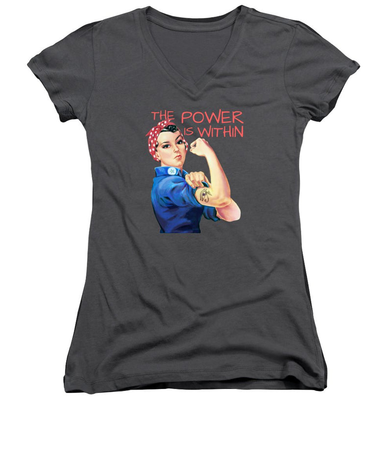 The Power Is Within - Women's V-Neck