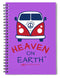 Vw Happy Camper Heaven On Earth - Spiral Notebook