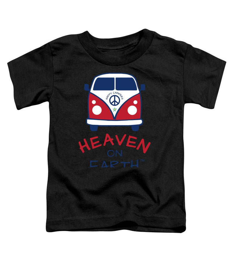 Vw Happy Camper Heaven On Earth - Toddler T-Shirt