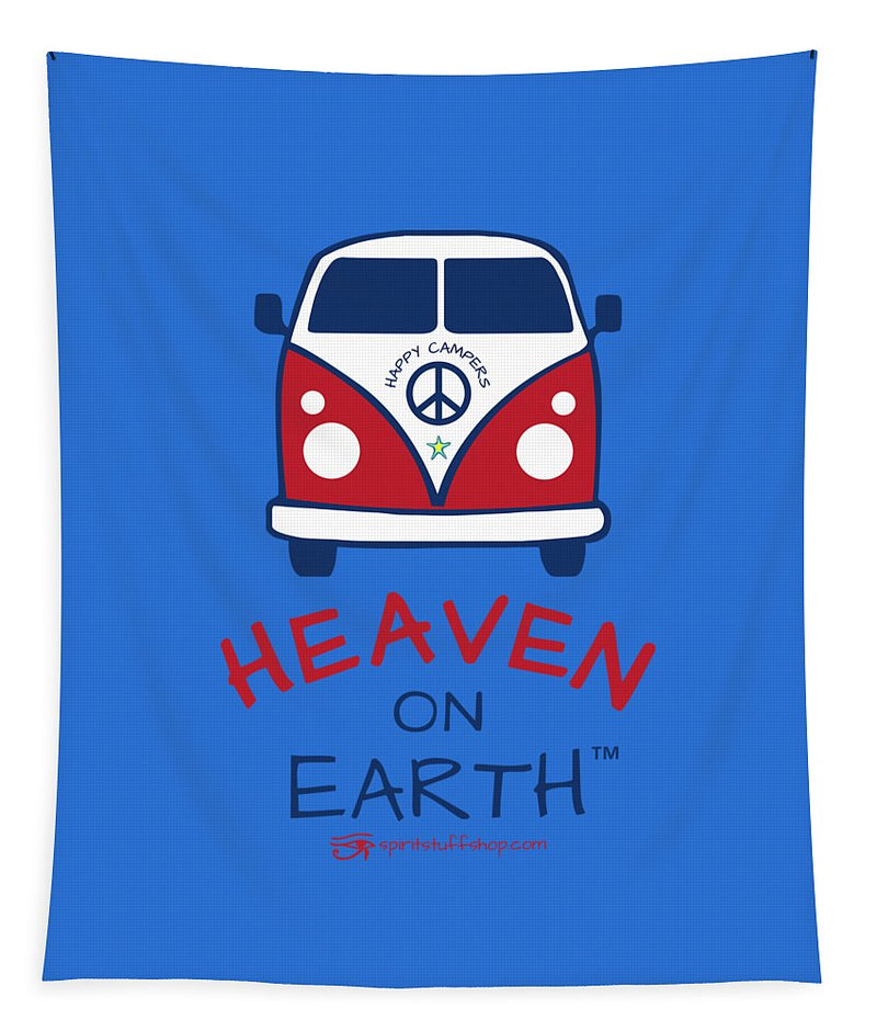 Vw Happy Camper Heaven On Earth - Tapestry