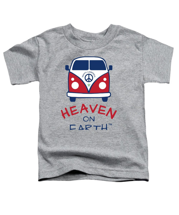 Vw Happy Camper Heaven On Earth - Toddler T-Shirt