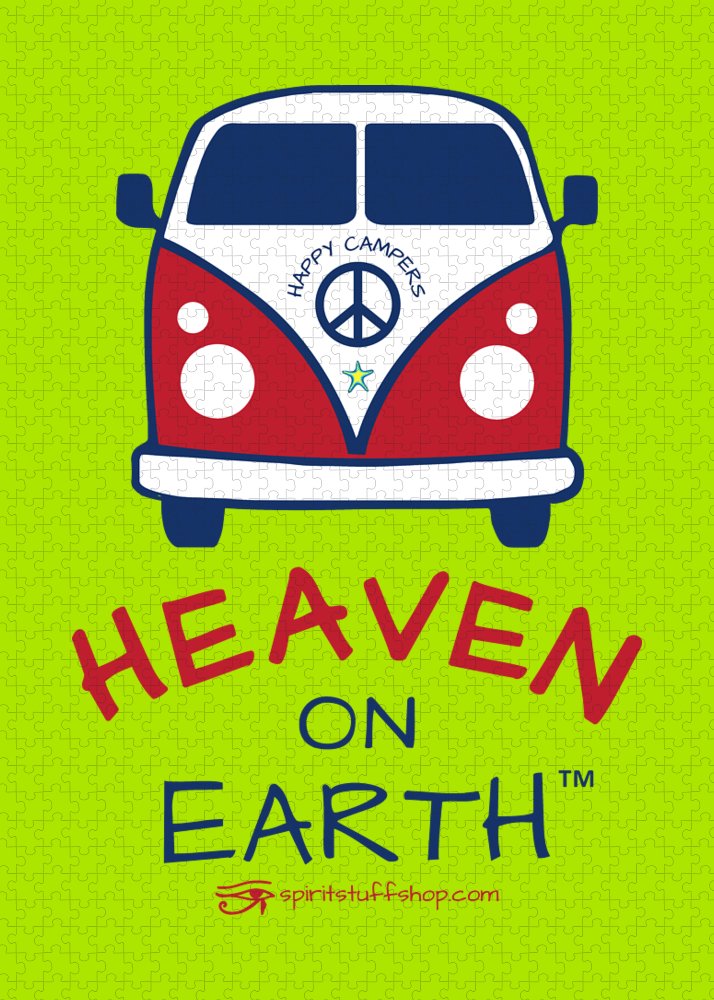 VW Happy Camper Heaven on Earth - Puzzle