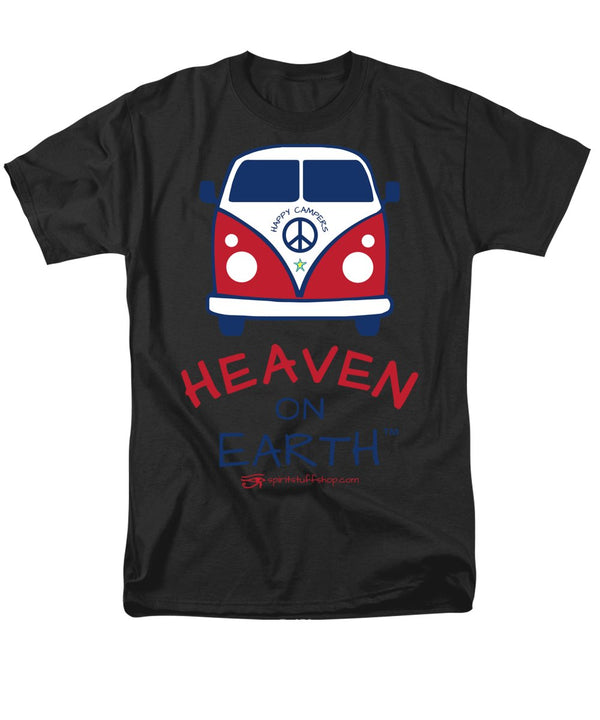 Vw Happy Camper Heaven On Earth - Men's T-Shirt  (Regular Fit)