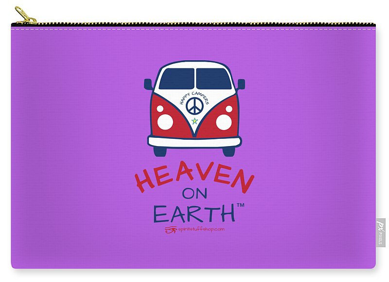 Vw Happy Camper Heaven On Earth - Carry-All Pouch