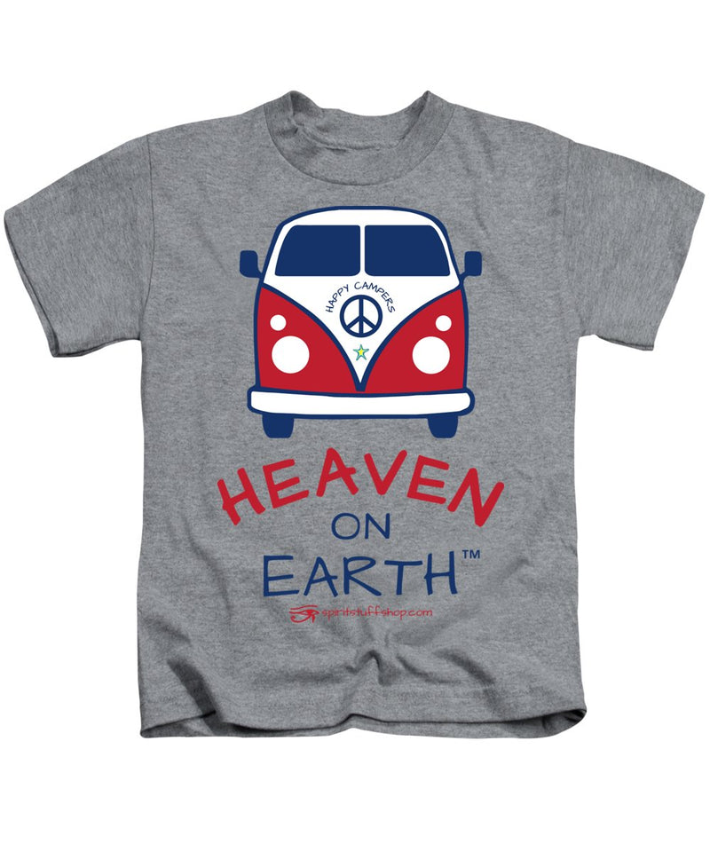 Vw Happy Camper Heaven On Earth - Kids T-Shirt
