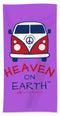 Vw Happy Camper Heaven On Earth - Bath Towel