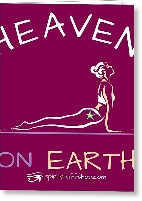 Yoga Heaven On Earth - Greeting Card